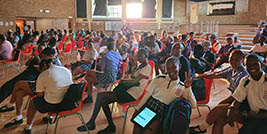Grade 12 learners from Promosa Secondary School.