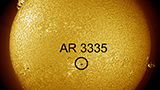 Images taken using the Centre for Space Research's solar telescope.