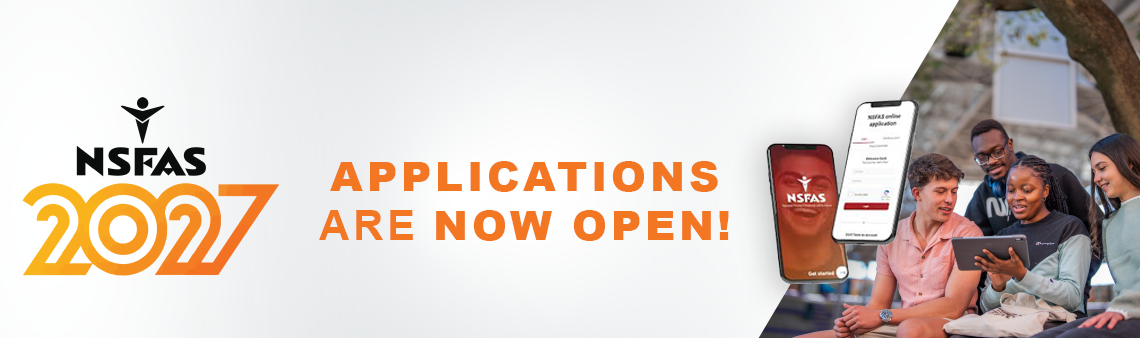 NSFAS  2027 applications are open