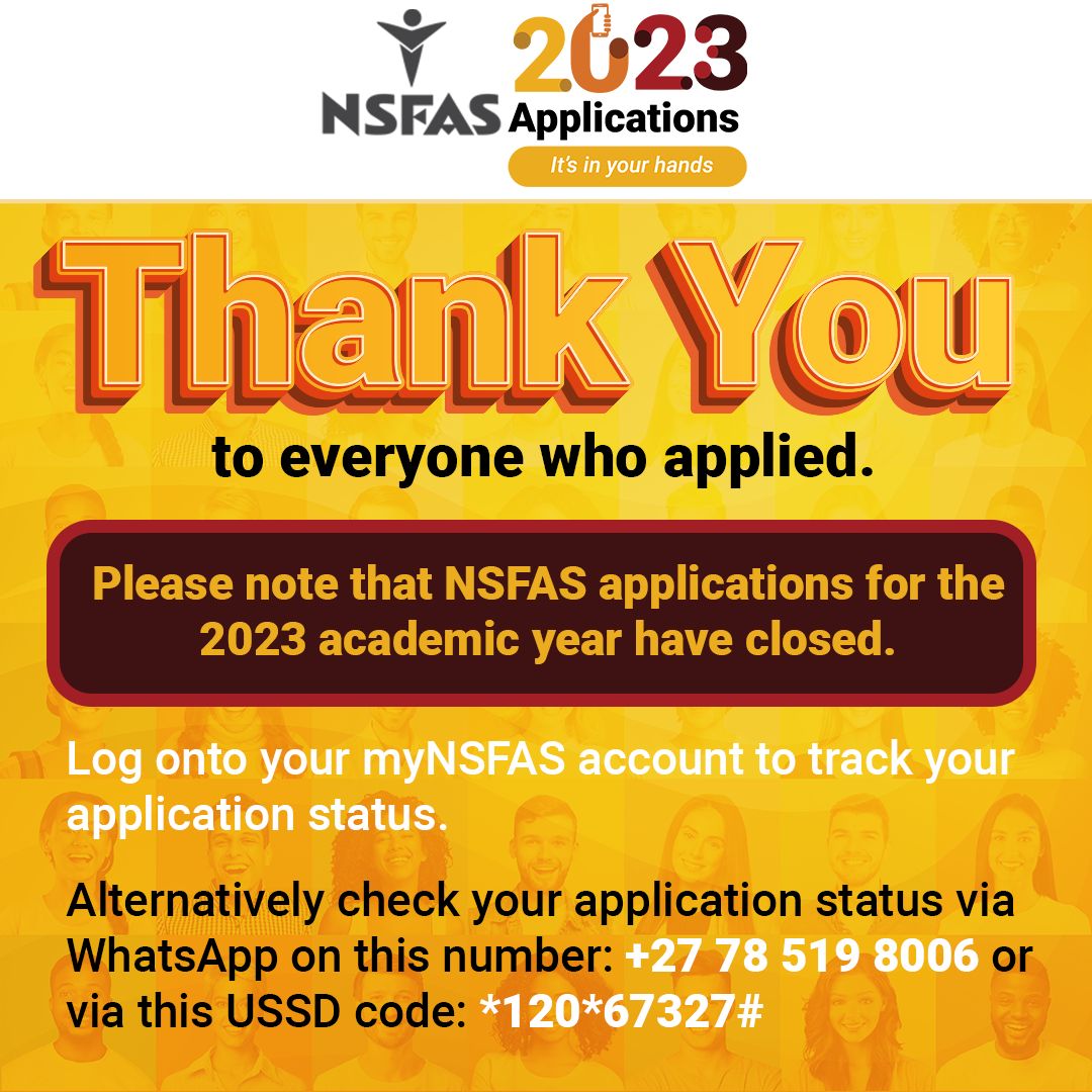 nsfas applications are closed
