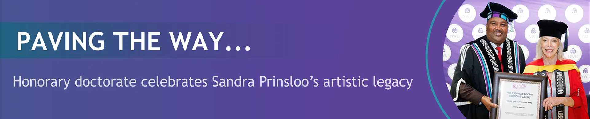 Honorary doctorate celebrates Sandra Prinsloo’s artistic legacy