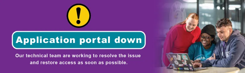Application portal is down